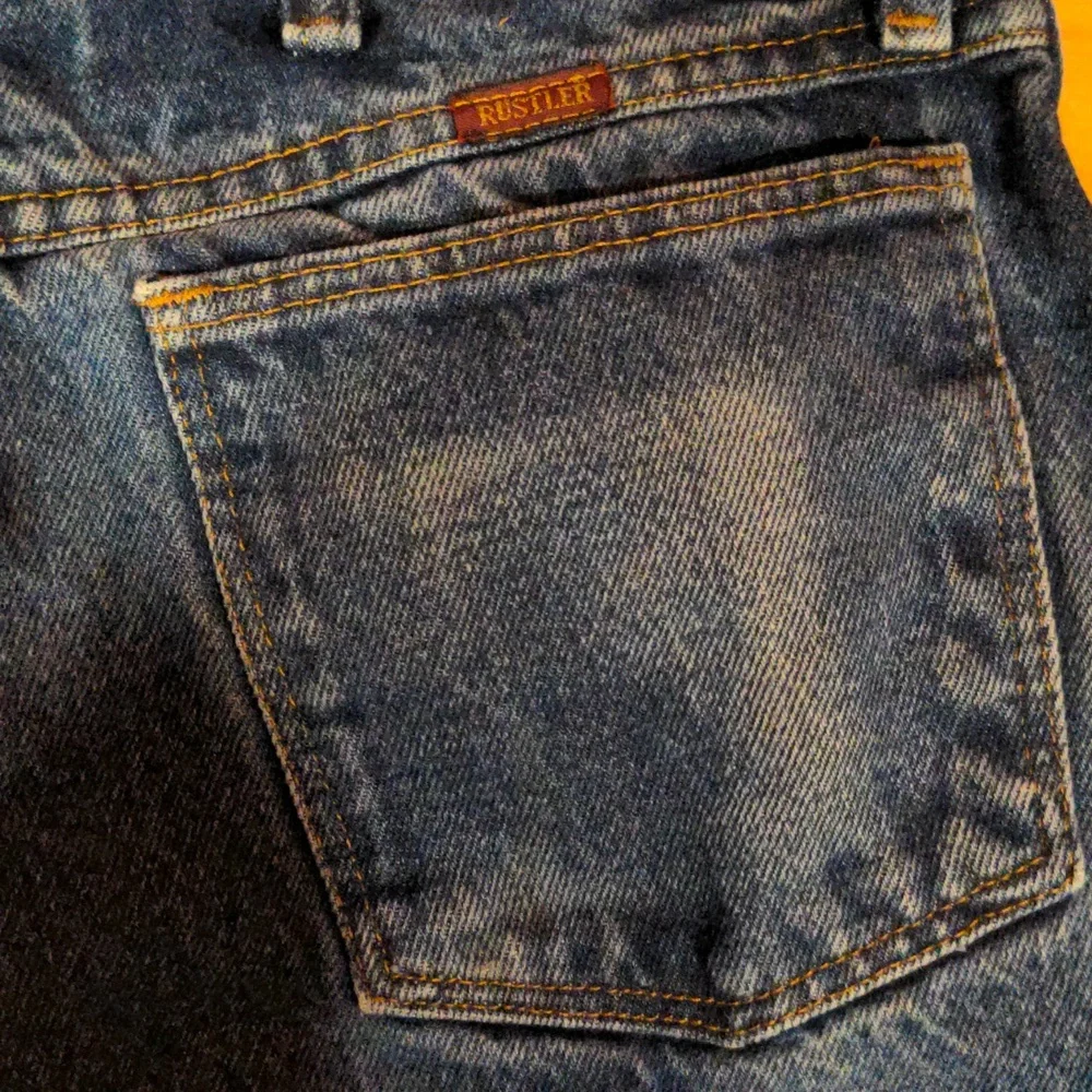 Men's Rustler 32x30 blue jeans 100% cotton - Picture 3 of 7